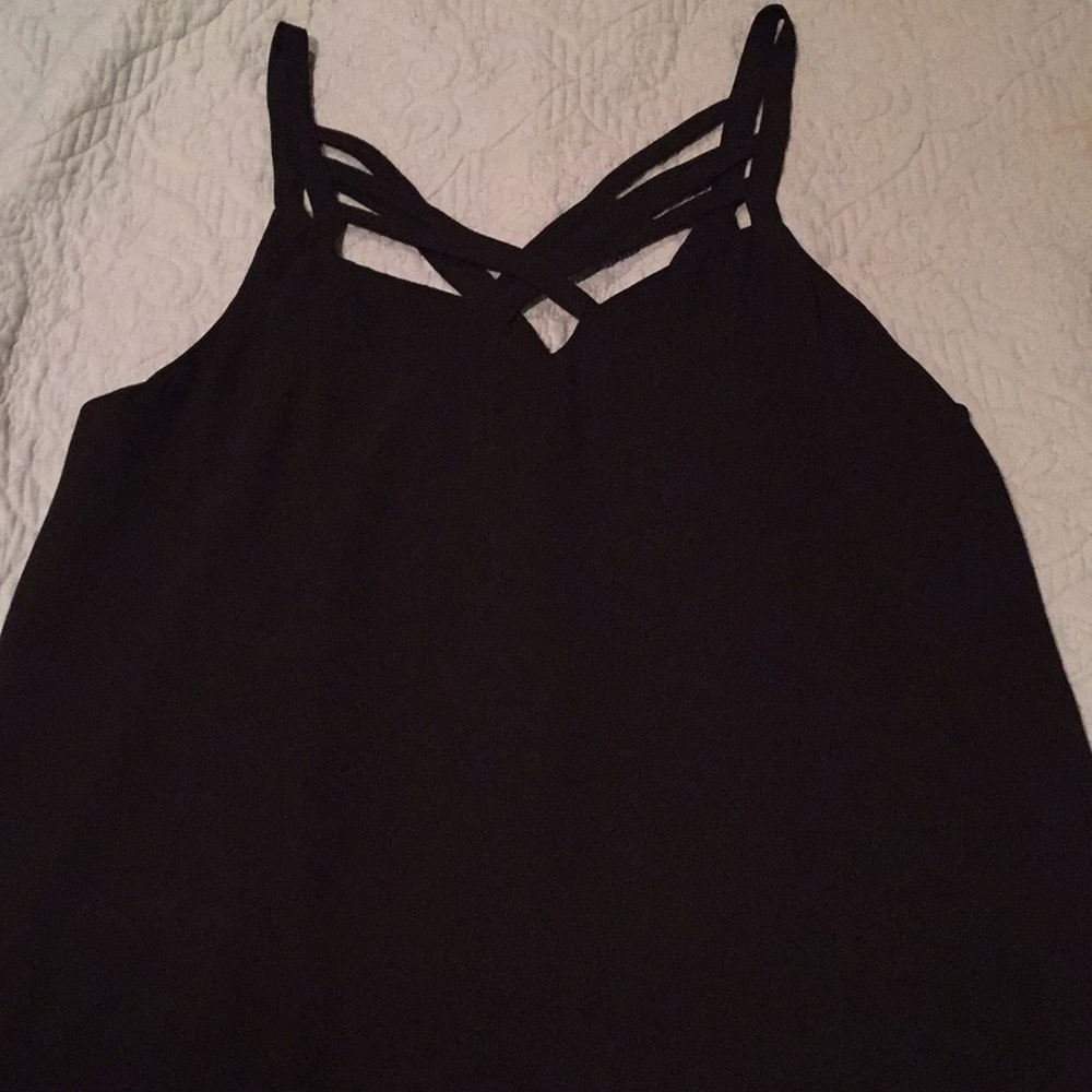 Cute black top size Large